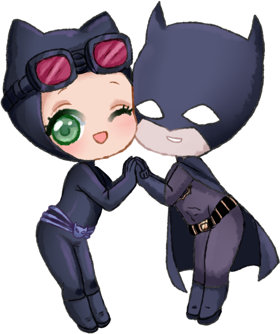 Ych 3- Batman And Catwoman By Shock777 - Batman (1024x1083)