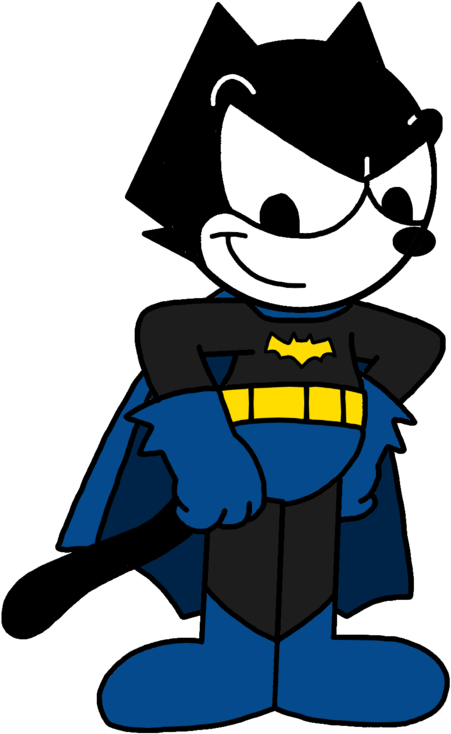 Felix The Cat Dressed As Batman By Marcospower1996 - Felix The Cat Batman (1024x1024)