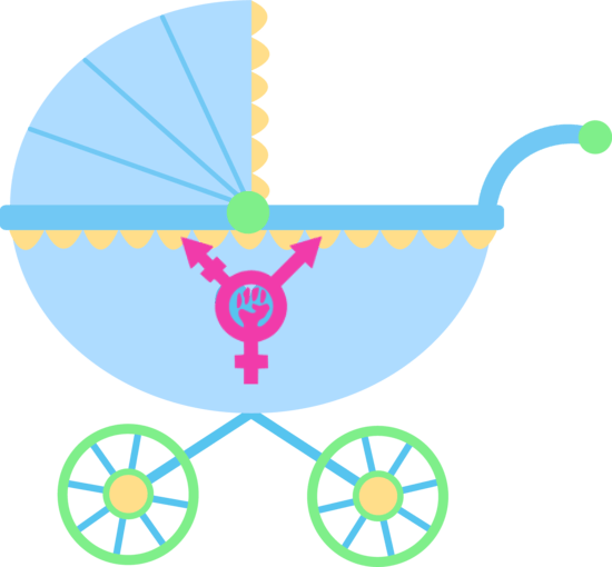Feminism And Motherhood - Clip Art Baby Shower (550x510)