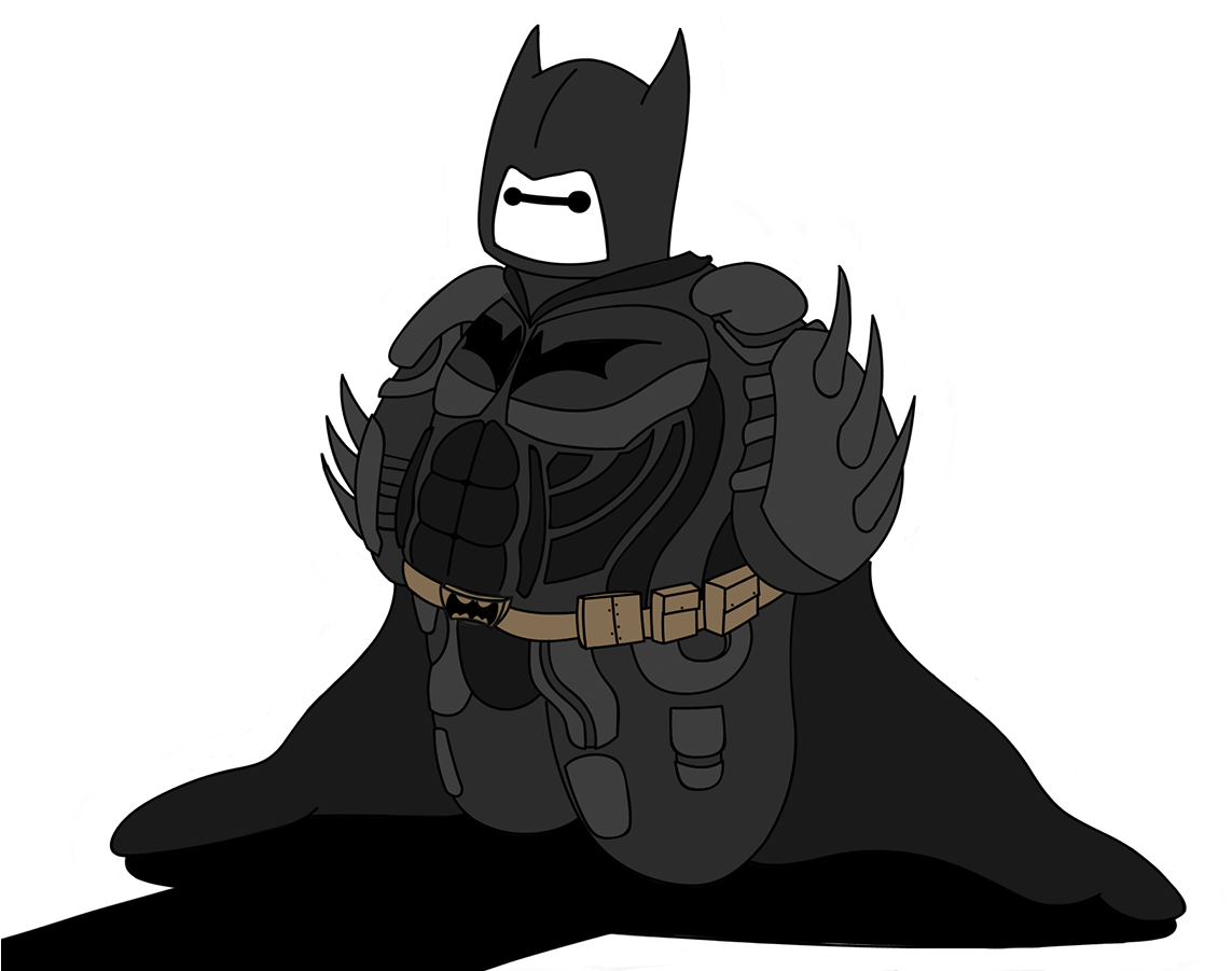 This Is Batmax A Combination Of Batman And Baymax By - Cartoon (1200x900)