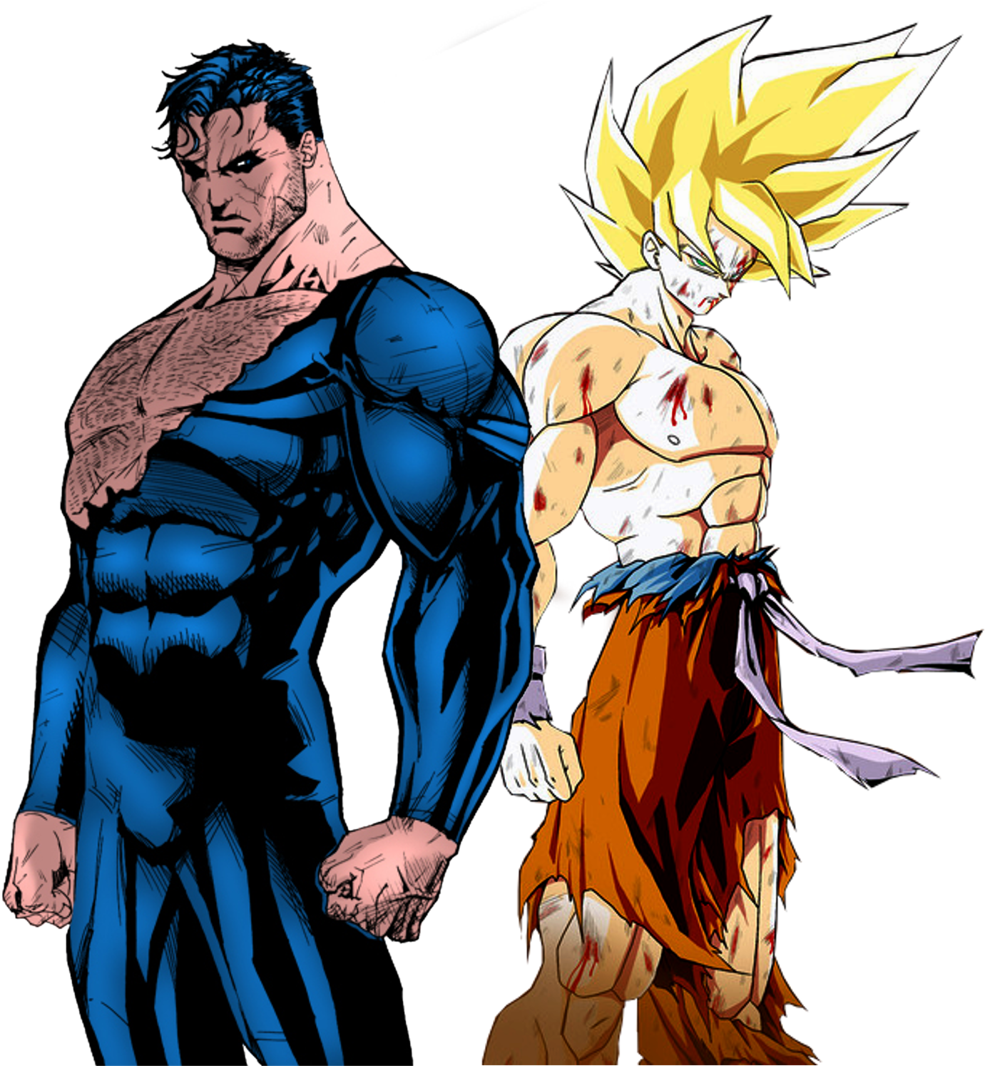 No Caption Provided - Goku Ssj4 Vs Superman (1500x1500)