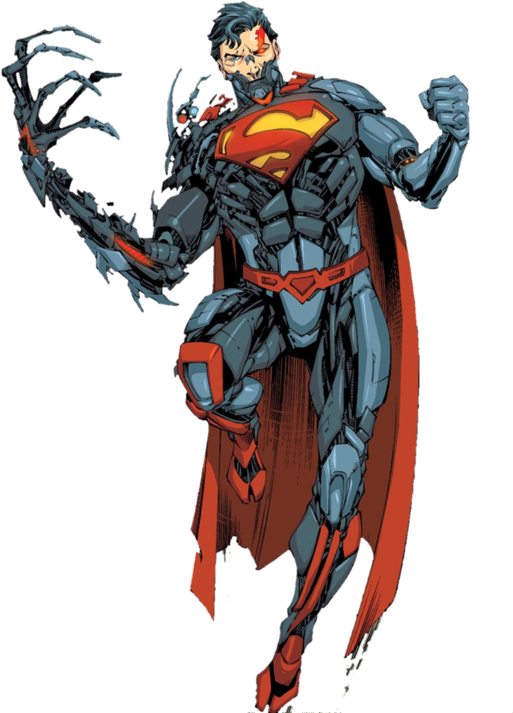 New 52 Cyborg Superman By Mayantimegod - Cyborg Superman Dc Comics (735x1088)