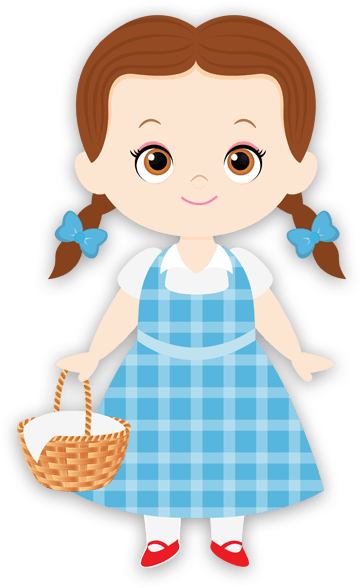 Dorothy Wizard Of Oz Basket - Cartoon (600x600)