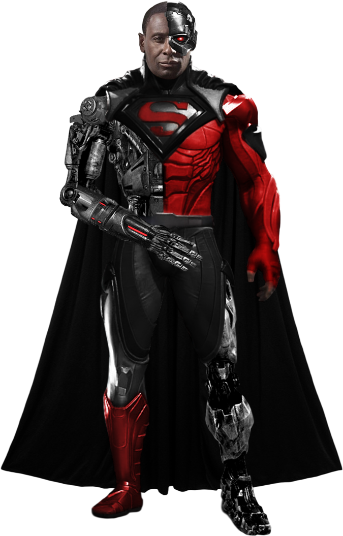 Transparent By Camo-flauge - Cyborg Superman (715x1077)