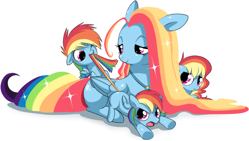 Rainbow Family By Equestriaboy - Mlp Cutie Mark Ideas (1100x644)