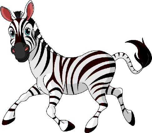 Cartoon Pictures Of Zebras (500x500)