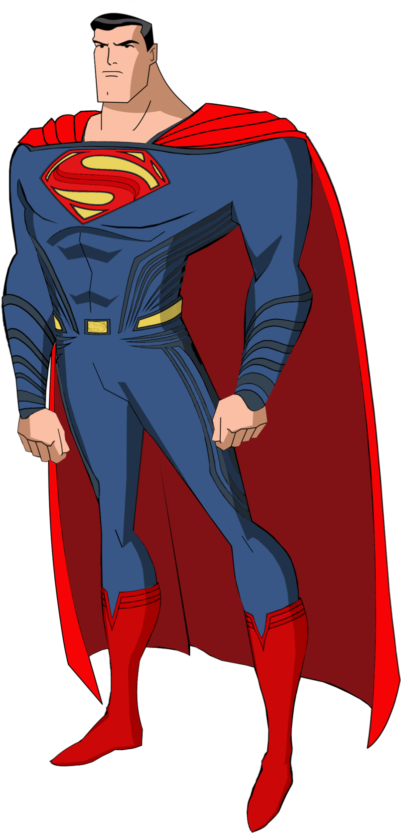 Cav El Dcau Style - Superman Justice League Animated (1024x1687)