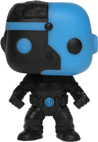Cyborg Silhouette Glow In The Dark Pop Vinyl Figure - Pop Vinyl Cyborg (600x600)