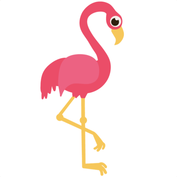 Flamingo Clip Art Png (595x595)