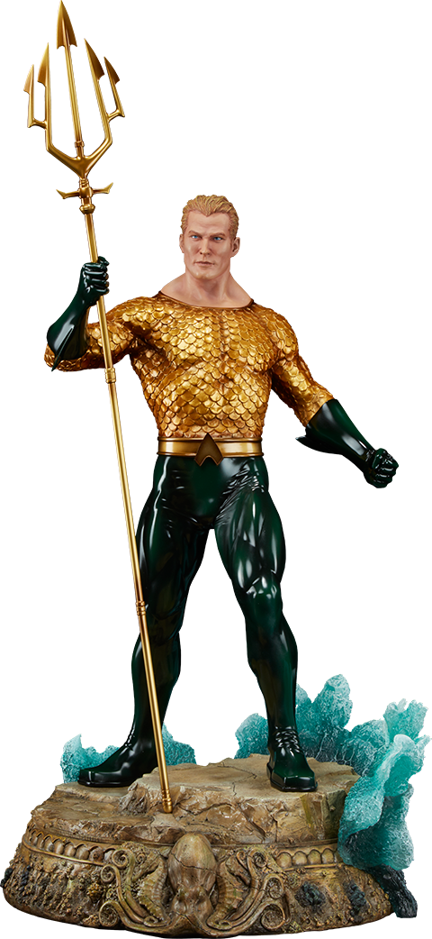 Aquaman Premium Format™ Figure - Superhero Aqua Man Png (480x1042)