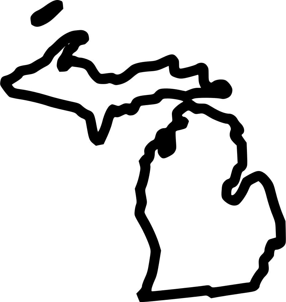 Michigan Comments - State Of Michigan Outline (930x980)