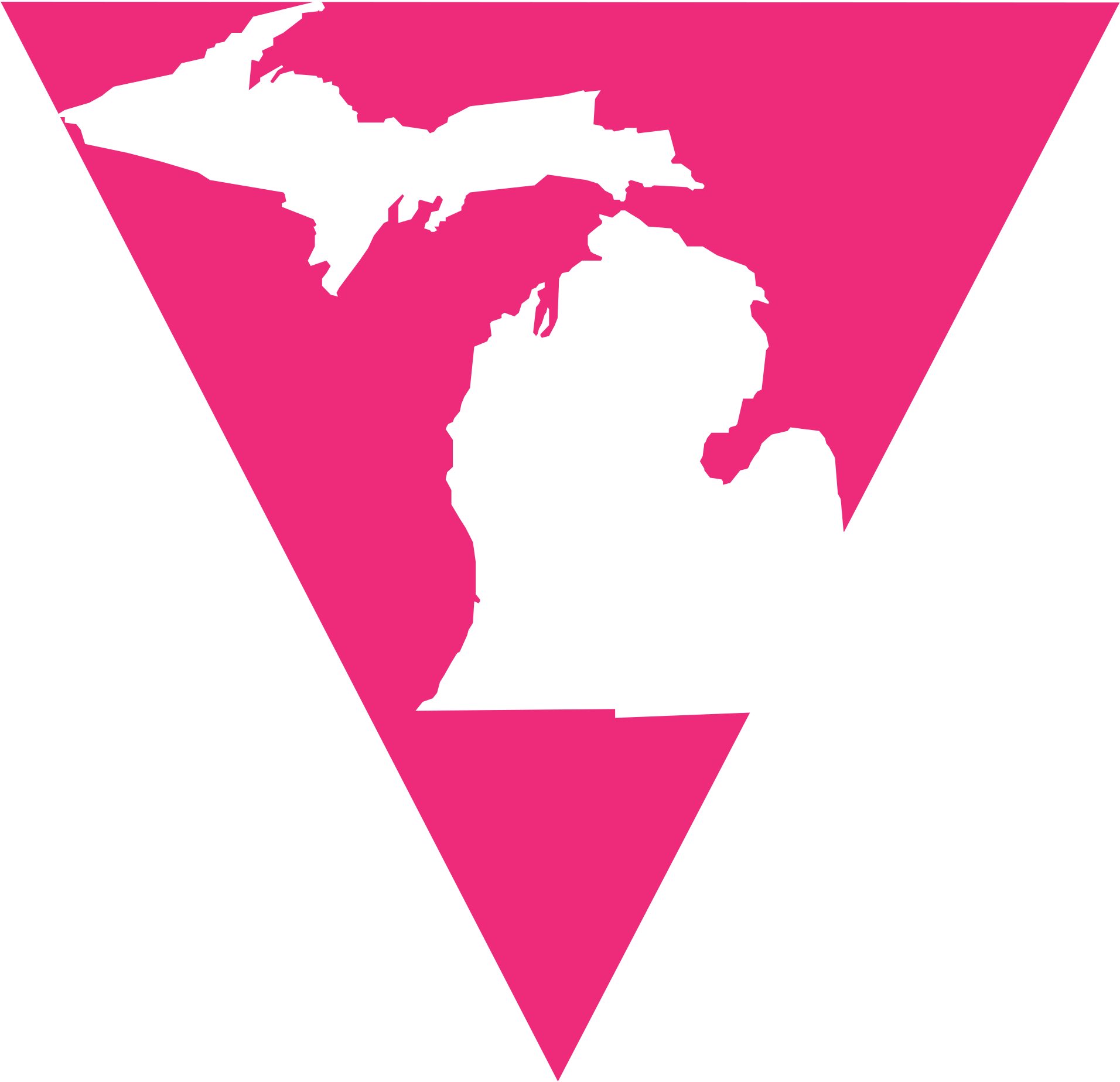 Open - State Of Michigan Decal Sticker (2000x1928)