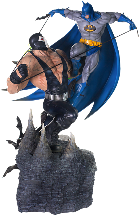 Batman Vs Bane Diorama - Iron Studios Batman Vs Bane (480x733)