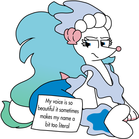 "my Voice Is So Beautiful It Sometimes Makes My Name - Cartoon (540x450)