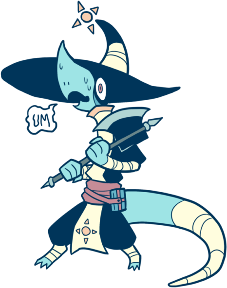 Mellyfell Stole An Allies Axe With Magehand So He Wouldn't - Cartoon (500x626)