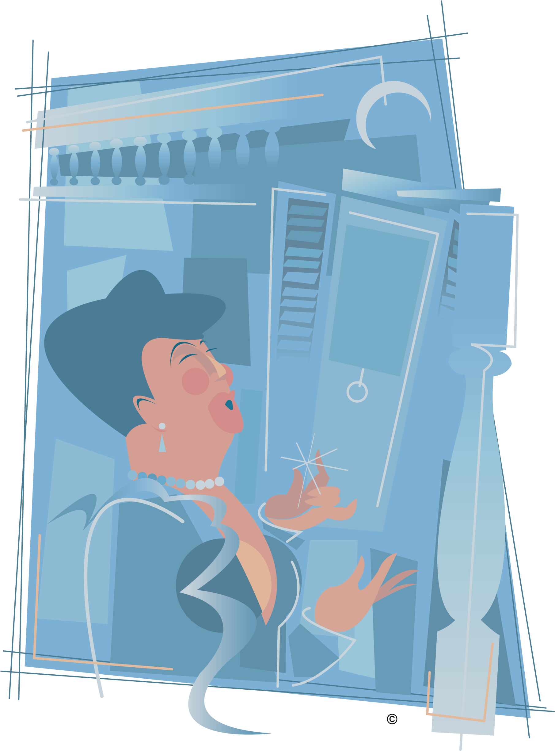 Blue Nola Musician Clip Art - Illustration (2550x3300)