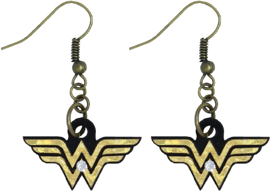 Logo Wonder Woman - Earrings (601x601)