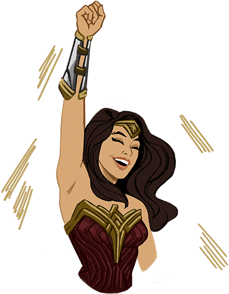 Wonder Woman Messages Sticker-1 - Wonder Woman Stickers Ios (600x600)