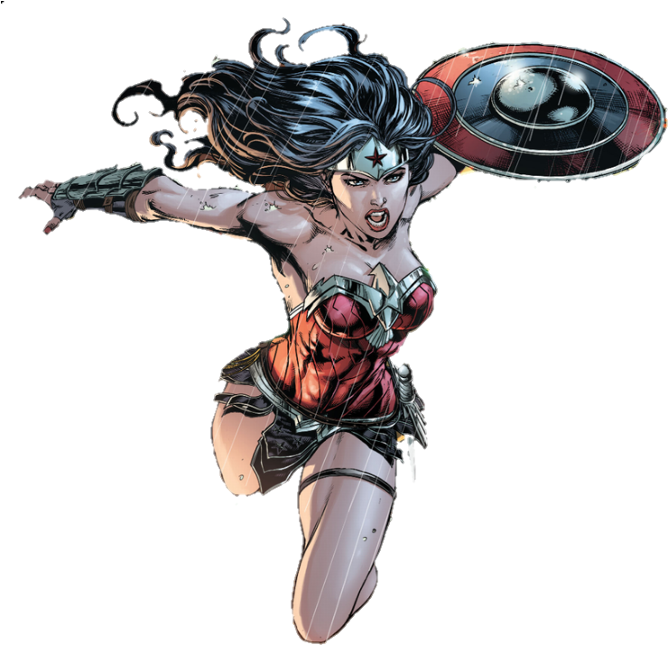 Wonder Woman Comic Png Render By Mrvideo-vidman - Comics (746x729)
