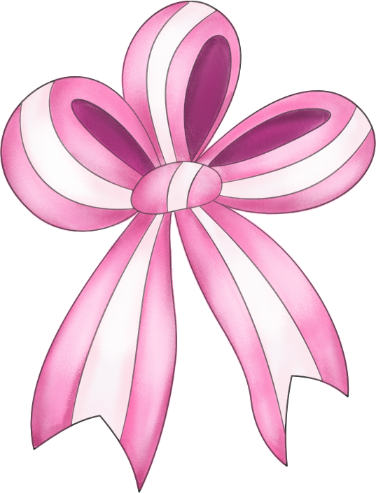 Pink Bow Transparent Clipart - Pink Bow Clip Art (537x705)