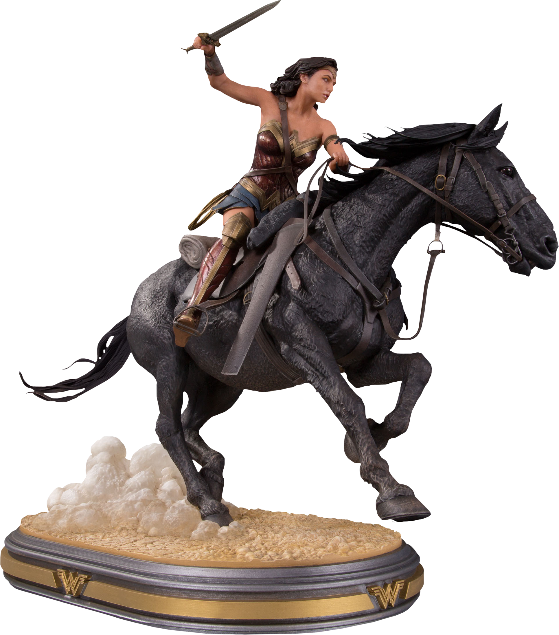 Wonder Woman On Horse 18” Statue - Wonder Woman Trevor Statue (1932x2193)