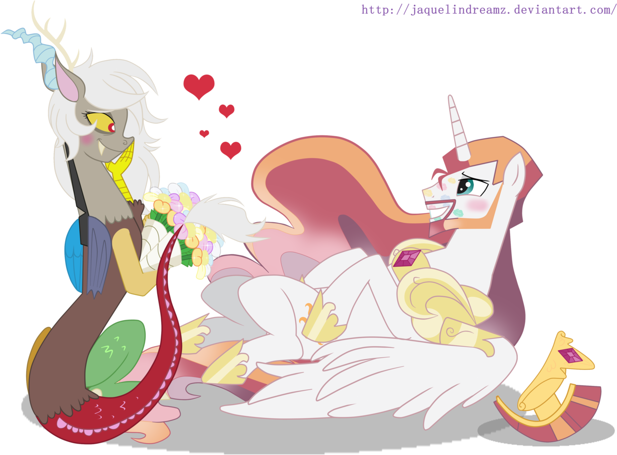 Jaquelindreamz, Blushing, Bouquet, Discord, Eris, Female, - Mlp Eris Solaris (1280x925)