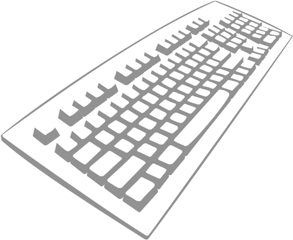 What Is Clipart In Computer Terms - Keyboard Clipart (600x500)