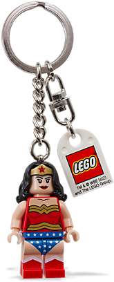 <p>make Every Day A Little More Heroic With An Authentic - Lego Wonder Woman Keychain (600x450)