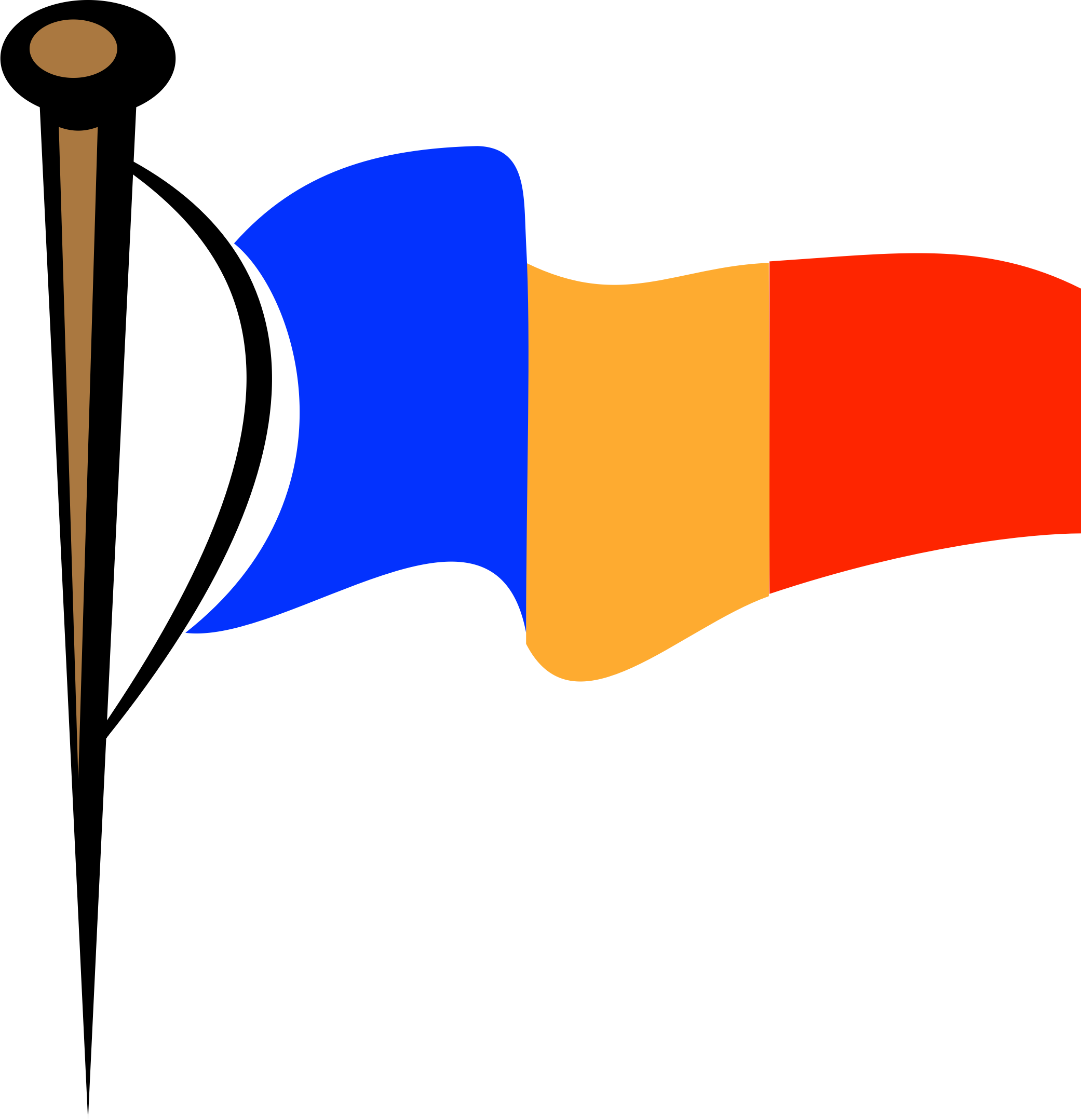 Rod And Flag - Flag (2082x2157)