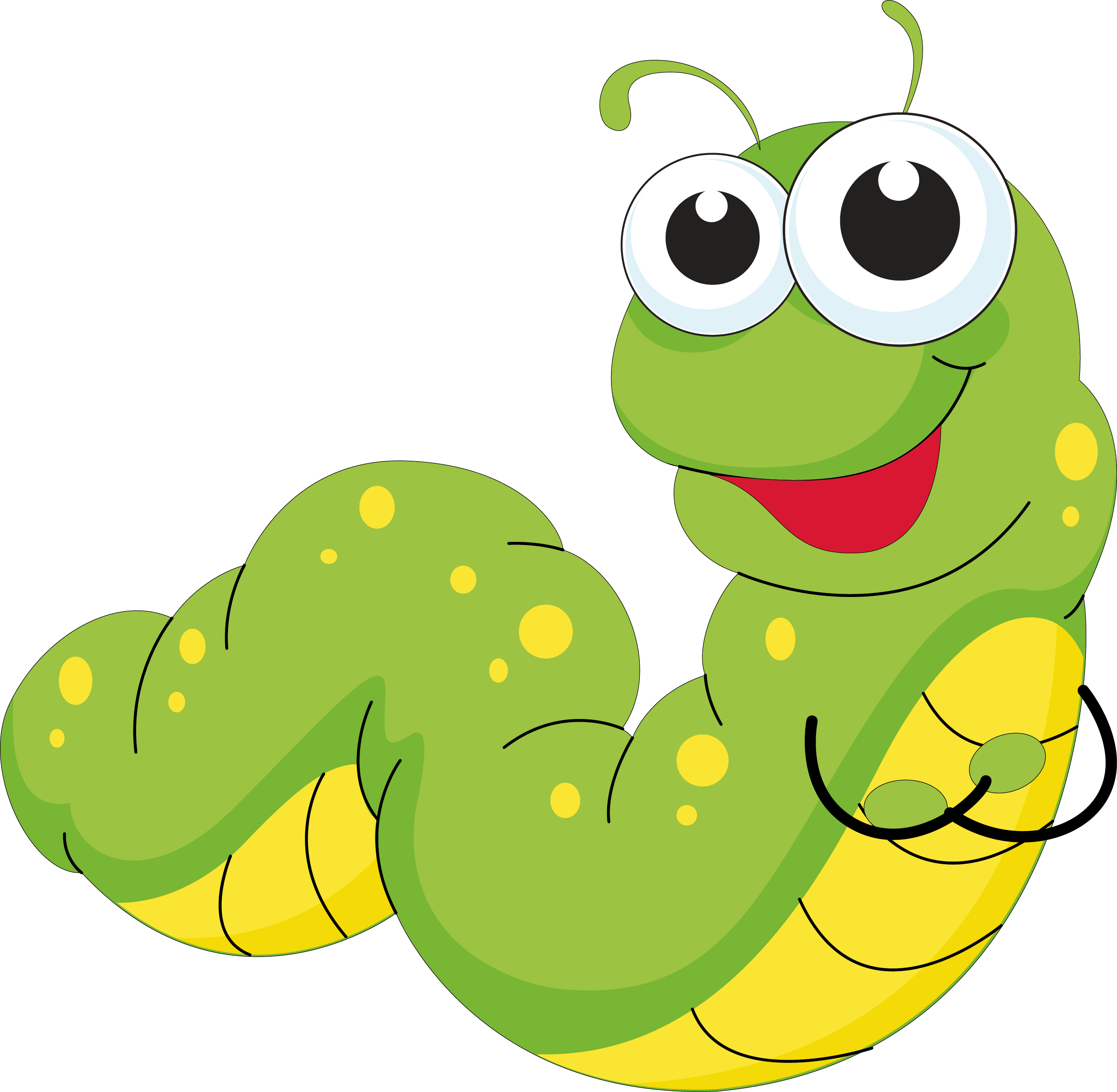 The Very Hungry Caterpillar Butterfly Drawing Clip - Caterpillar Cartoon (2839x2775)