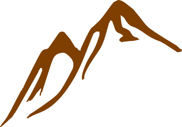 Brown Mountain Png Clip Art - Mountain Clip Art Free (600x419)