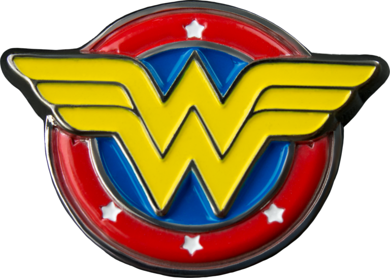 Wonder Woman Logo Colour Enamel Lapel Pin Retrospace - Wonder Woman Enamel Pin (768x549)