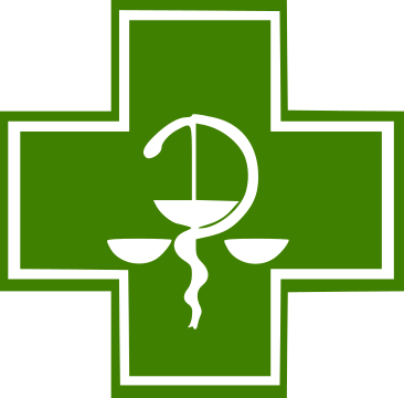 All Of Europe - Green Cross Symbol For Pharmacy (366x360)