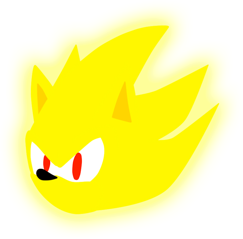 Super Sonic Logo By Joako250 On Deviantart - Cabeza De Super Sonic Png (973x822)