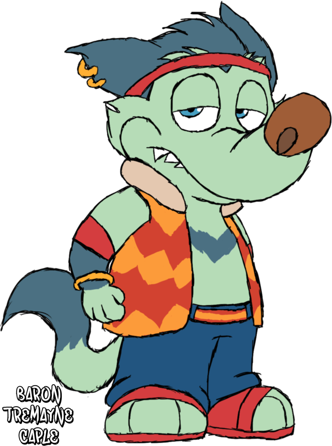 Sabre - Cartoon (1100x1450)