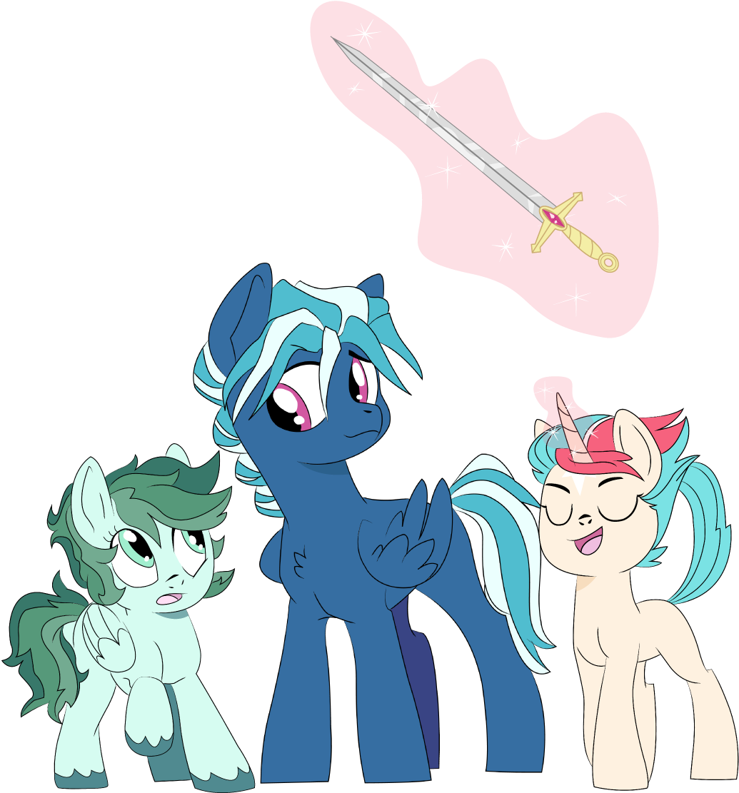 Lyric, And Sabre By Dbkit - Cartoon (1111x1139)