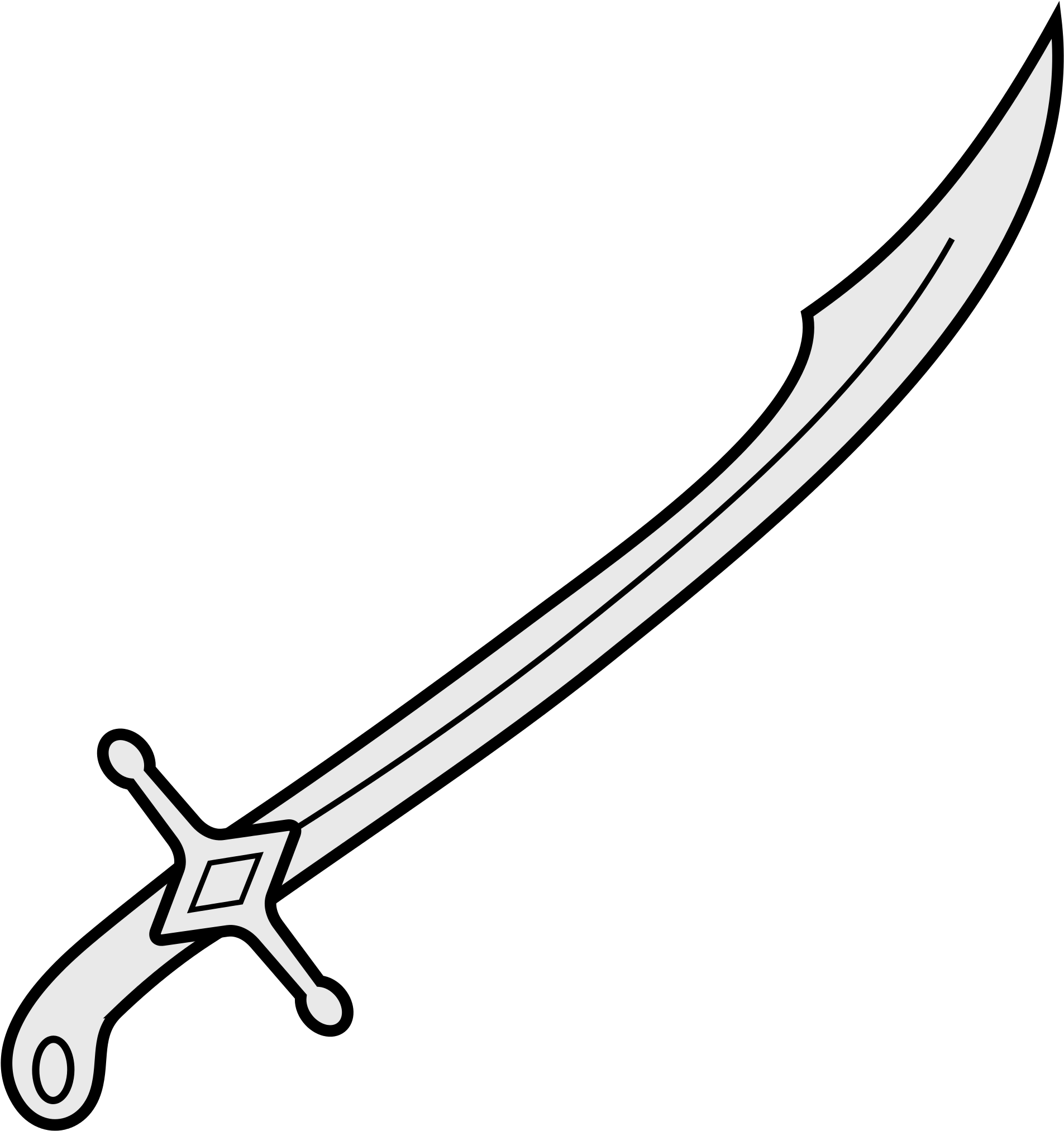 I Can Be Found At My Place In The Mountains, Typically - Coat Of Arms Sword (2000x2069)