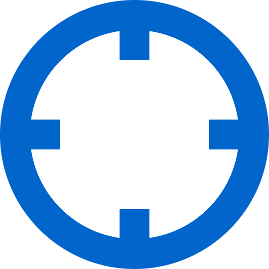 Com Target Crosshairs Icon - Real Estate Icon Blue (540x540)