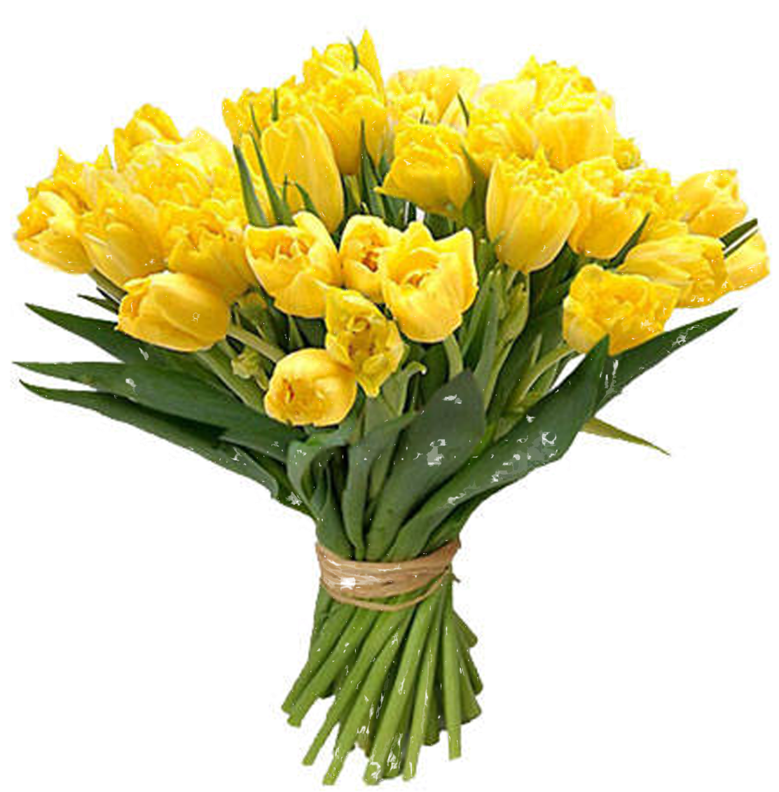 Free Download Of Bouquet Of Flowers Icon - Yellow Flower Bunch Png (1111x1280)