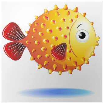 Pesce Palla Cartoon Puffer Fish Balloon Fish Vector - Vector Graphics (400x400)