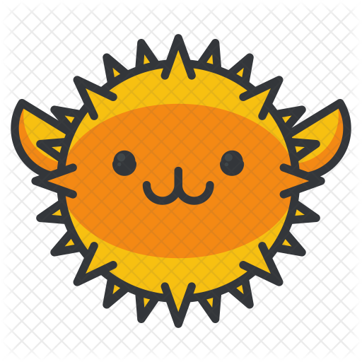 Blowfish Icon - Sankofa Bird Tattoos (512x512)