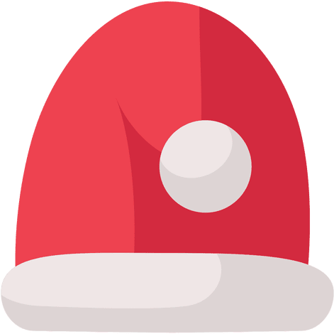 Red Santa Claus Hat Flat Icon 13 Transparent Png - Cia Market (512x512)