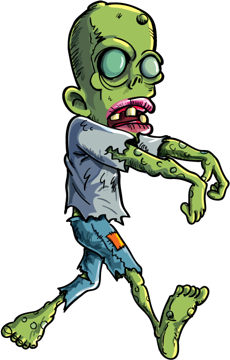 Created By The Teaching & Learning Support Team - Cartoon Zombies (492x754)