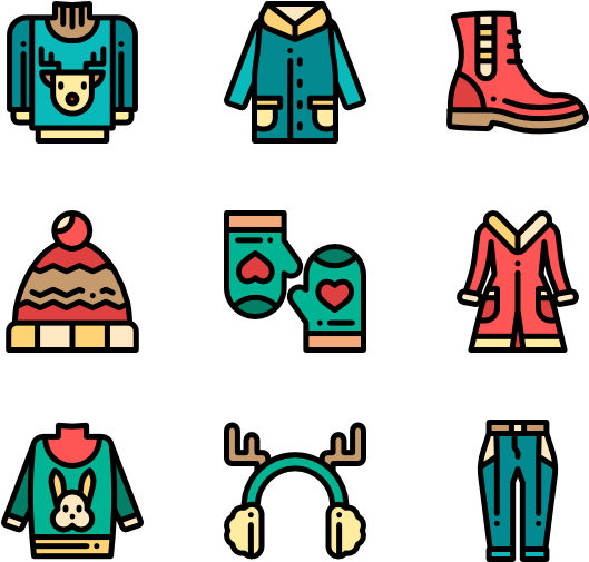 Winter Clothes - Clothes Cartoon Png (600x564)
