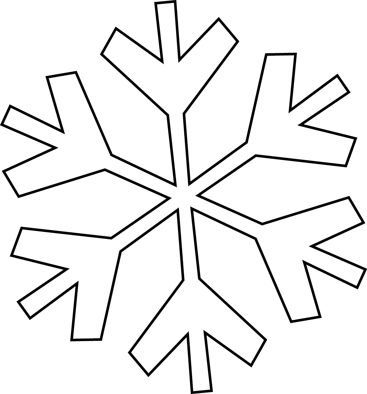 Http - //www - Clipartbest - Com/clipart-4tbkekk7c - Snowflake Clipart Black And White Png (1173x1259)