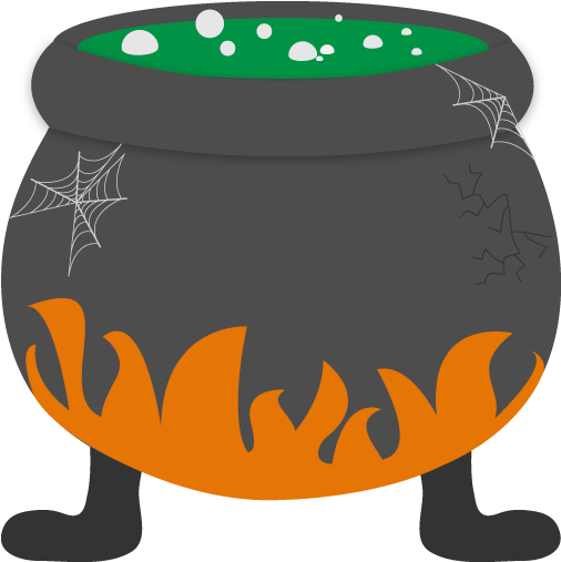 Witch Clipart Witch Cauldron - Witch Cauldron Clipart (512x512)