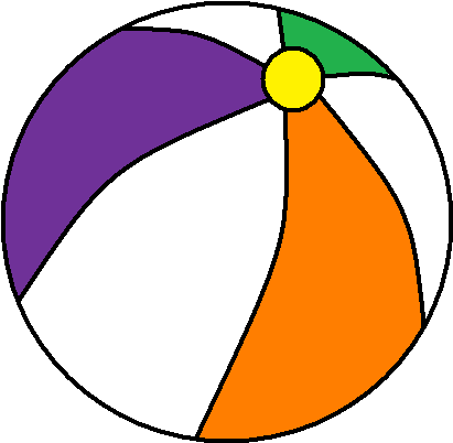 Beach Ball Clipart Black And White Download The Png - Kids Ball Clipart Black And White (434x419)