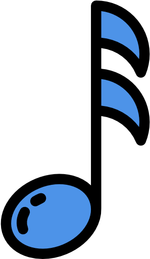 Note Clipart Minim - Musical Note (512x512)