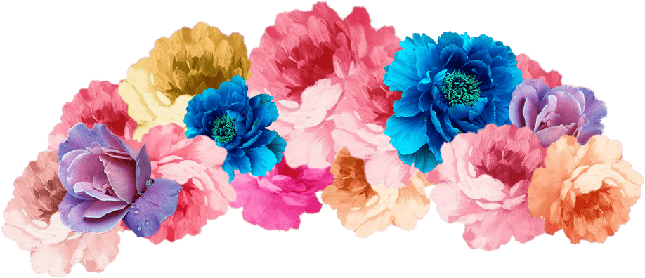 Transparent Flower Crown Png Download - Flower Bunch Beach Towel (1084x650)