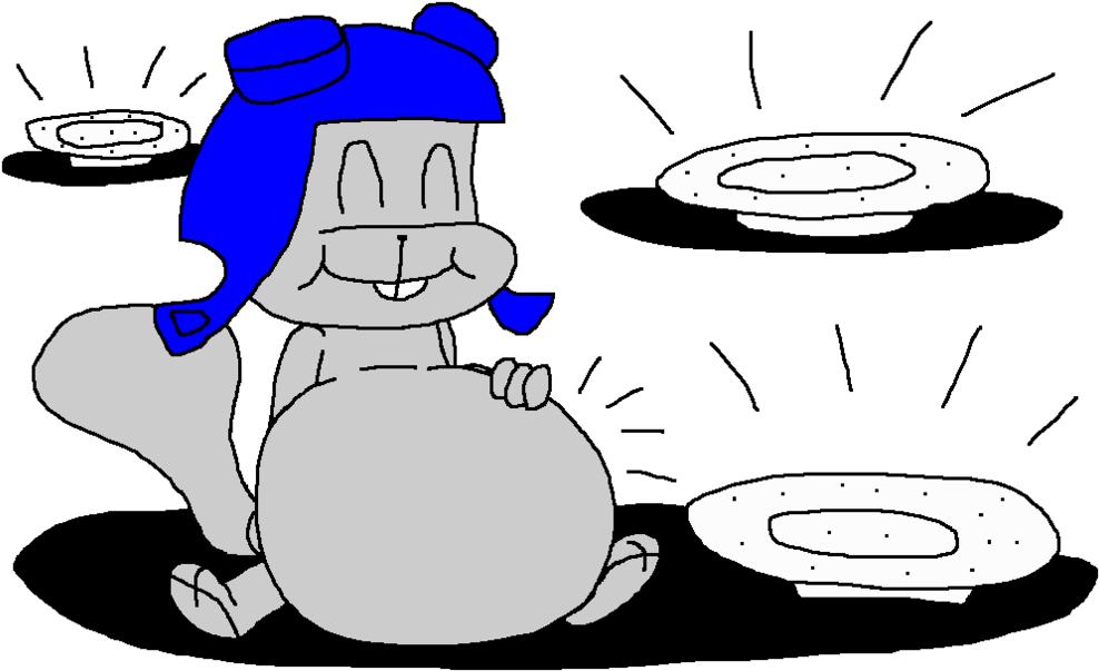 Rocky Ate Too Much Food By Pokegirlrules - Cartoon (1024x633)